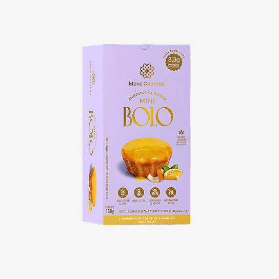 Mini Bolo de Laranja com Calda de Laranja – 2 un. 150g - Minha loja