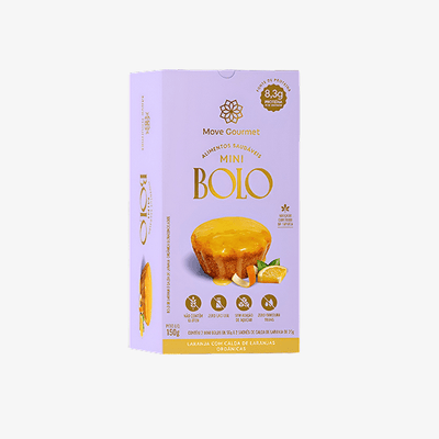 Mini Bolo de Laranja com Calda de Laranja – 2 un. 150g - Minha loja