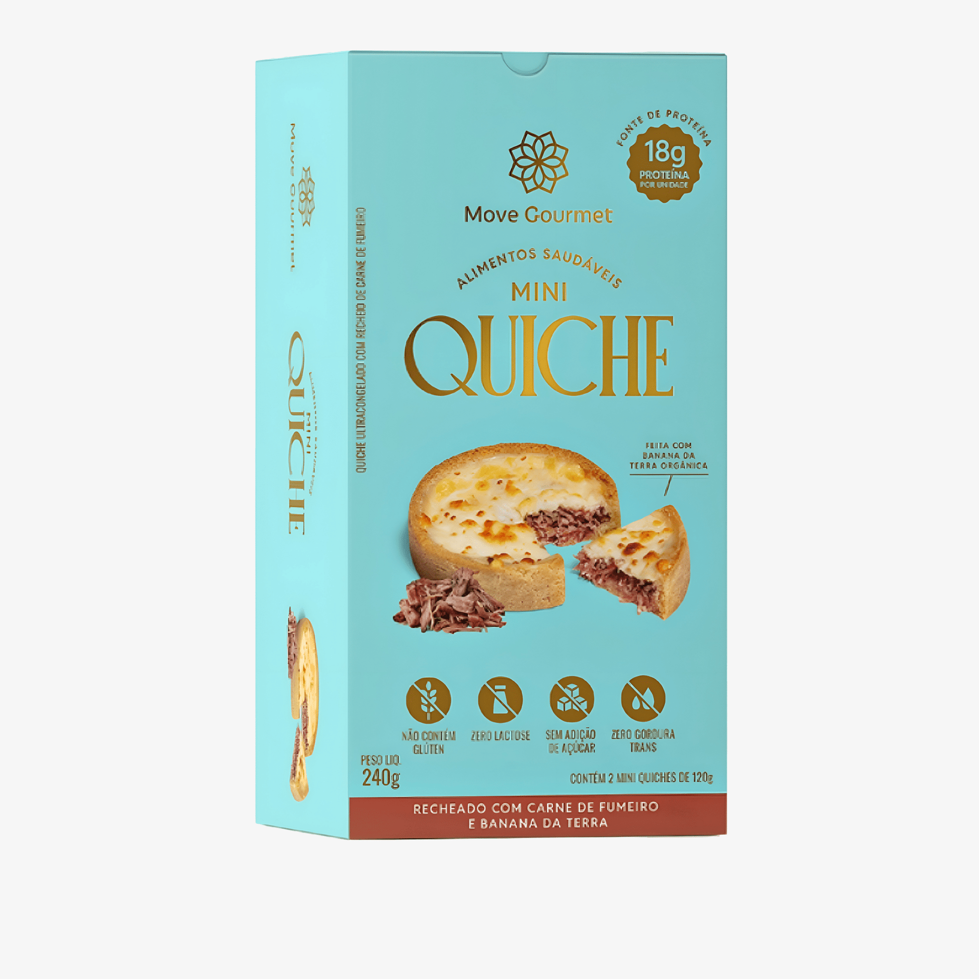 Mini Quiche de Fumeiro – 2 un. 240g - Move Gourmet