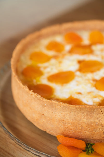 Quiche 4 Queijos com Damascos - 1,9kg - Move Gourmet