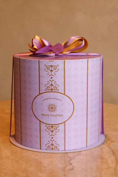 Caixa Lilás Premium para Bolo — 20 cm - Move Gourmet