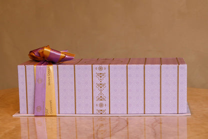 Caixa Retangular Premium — Tiffany e Lavanda | 34 x 21 x 10 cm - Move Gourmet