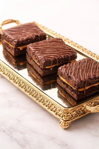 Mini Brownie Recheado com Doce de Leite – 8 un. 40g - Move Gourmet