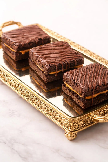 Mini Brownie Recheado com Doce de Leite – 8 un. 40g - Move Gourmet