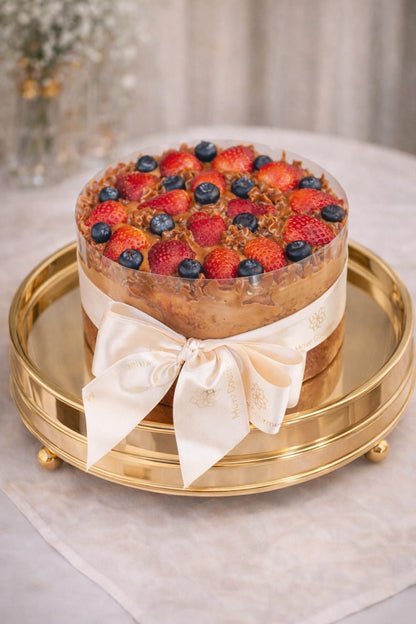 Torta de Baunilha com Frutas Vermelhas - Move Gourmet