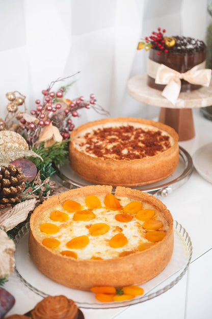 Quiche 4 Queijos com Damascos G (redonda) - Move Gourmet