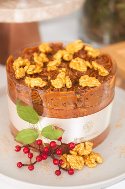 Torta Chiffon de Nozes 20cm - Move Gourmet